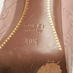 مملوكة مسبقًا Gucci Guccissima Size 40.5 Beige Leather Pumps