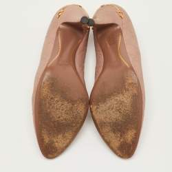 مملوكة مسبقًا Gucci Horsebit Size 40 Pink Guccissima Leather Round Toe Pumps