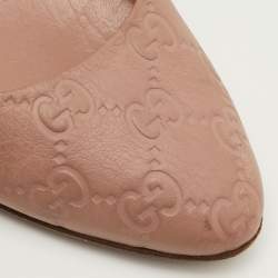 مملوكة مسبقًا Gucci Horsebit Size 40 Pink Guccissima Leather Round Toe Pumps