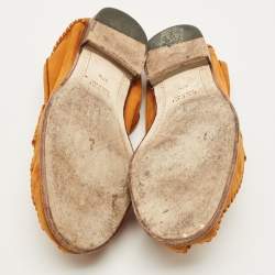 مملوكة مسبقًا حذاء لوفرز غوتشي جيجي هورسبيبت جلد نو باك بني مقاس 38