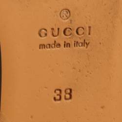 مملوكة مسبقًا حذاء برينس تاون مبطن بالفرو جلد أسود غوتشي مقاس 36.5