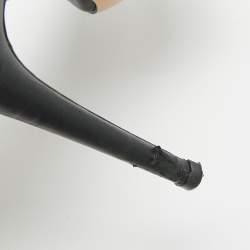 مملوكة مسبقًا Gucci Slyvie Size 39.5 Black Leather Mary Jane Pumps