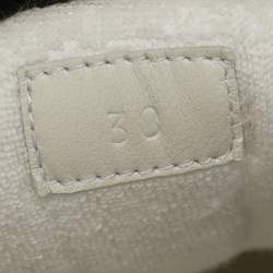 Pre Owned Gucci Screener Size 38 White Canvas and Leather Crystal Embellished Lace Up Sneakers