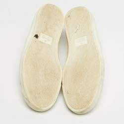 مملوكة مسبقًا حذاء رياضي غوتشي سليب أون جلد مايكرو غوتشيسيما  وردي مقاس 37.5