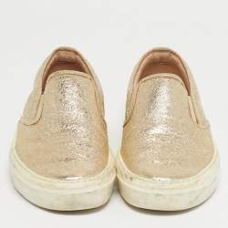 مملوكة مسبقًا حذاء رياضي غوتشي سليب أون جلد مايكرو غوتشيس�يما  وردي مقاس 37.5