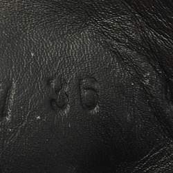 مملوكة مسبقًا حذاء رياضي غوتشي رباط كانفاس GG وجلد رمادي وأسود مقاس 36