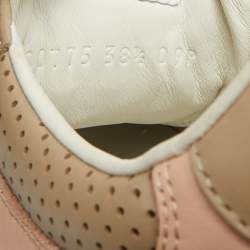 مملوكة مسبقًا Gucci Chunky B Size 38.5 Multicolor GG Canvas and Leather Lace Up Sneakers