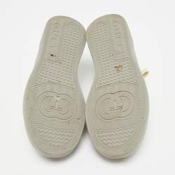 مملوكة مسبقًا Gucci Chunky B Size 38.5 Multicolor GG Canvas and Leather Lace Up Sneakers