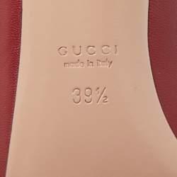 مملوكة مسبقًا حذاء كعب عالٍ غوتشي جلد ثعبان ماء أسود مقدمة مدببة مقاس 38.5