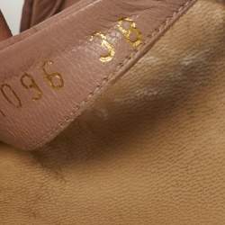 مملوكة مسبقًا صندل كعب روكي غوتشي ميكروغوتشيسما بينيلوبي إسبادريل مقاس 38.5