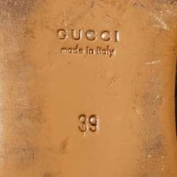 مملوكة مسبقًا حذاء موكاسين مسطح غوتشي برينستاون جلد أسود هورسبيت مقاس 36.5