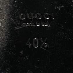 Pre Owned Gucci Lawrence Size 40.5 Pink Velvet Crystal Embellished Flat Mules