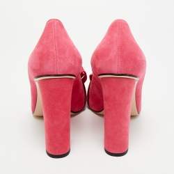 مملوكة مسبقًا حذاء كعب عالي غوتشي شراشيب مارمونت جي جي سويدي أخضر مقاس 37