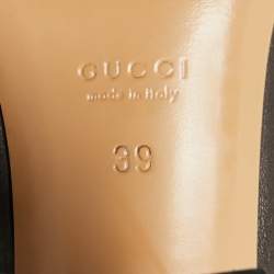 Pre Owned حذاء بوت غووتشي "أنوك" شامواه بني بطول الركبة مقاس 40