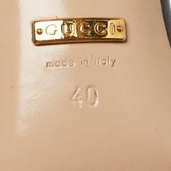 مملوكة مسبقًا صندل غوتشي سير كاحل مزخرف كريستال جلد أسود مقاس 36.5