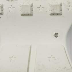 Pre Owned Gucci Size 40 Off-White Leather Rhyton Sneakers