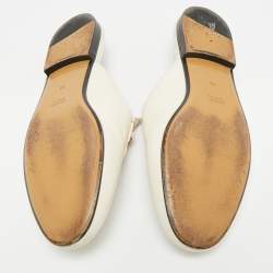 مملوكة مسبقًا Gucci Princetown Size 38 Cream Leather Mules