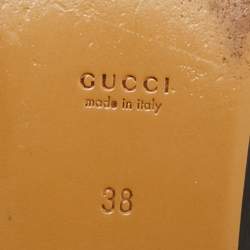 مملوكة مسبقًا Gucci Princetown Size 38 Cream Leather Mules