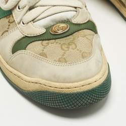 مملوكة مسبقًا Gucci Screener Size 39.5 Multicolor Canvas and Leather Low Top Sneakers