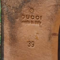 Pre Owned Gucci Princetown Size 39 Multicolor GG Supreme Canvas Tian Print Flat Mules