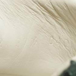 مملوكة مسبقًا حذاء رياضي غوتشي جلد أبيض ونقشة جلد الأفعى أربطة مقاس 36