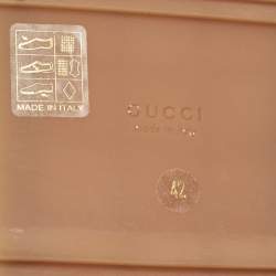 Pre Owned صندل سلايد قماش مونوغرام GG بيج غوتشي مقاس 42