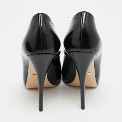 Pre Owned حذاء كعب عالٍ غوتشي بمقدمة مدببة جلد بني مقاس 37