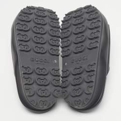 Pre Owned Gucci Interlocking G Size 35 Black Rubber Pool Slide