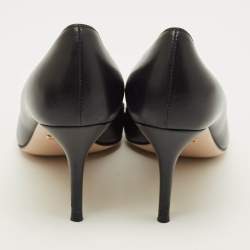 Pre Owned Gucci zumi Size 39 Black Leather Pointed Toe Pumps