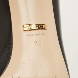 Pre Owned Gucci zumi Size 39 Black Leather Pointed Toe Pumps