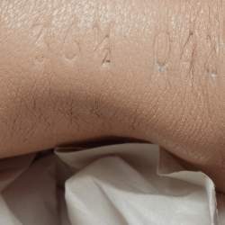 مملوكة مسبقًا Gucci Falacer Invite Print Size 36.5 Beige Leather Low Top Sneakers