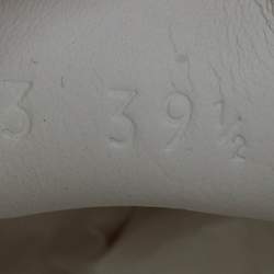 Pre Owned Gucci Ace Size 39.5 White Croc Embossed Leather and Leather Lace Up Sneakers