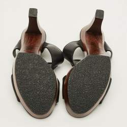 مملوكة مسبقًا خُفَاف خشبية غوتشي غوتشيسما سوداء مقاس 37.5