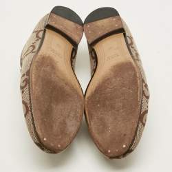 Pre Owned حذاء لوفرز غوتشي جوردان جلد وتويد أبيض/أسود مقاس 38.5