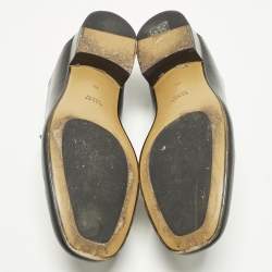 Pre Owned Gucci Horsebit Size 40 Black Leather Foldable Loafers