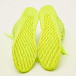 مملوكة مسبقًا Gucci Coda  Neon  Size 36 Green Perforated Leather High Top Sneakers