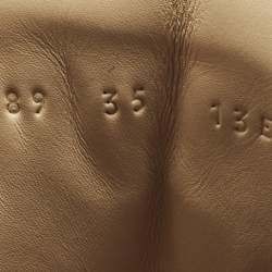 Pre Owned Gucci Flashtrek Size 35 Black Leather Suede Ankle Length Boots