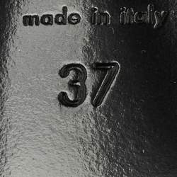 Pre Owned Gucci Size 37 Brown Suede Loafer Pumps