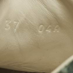 Pre Owned Gucci Ace Web Size 37 White Leather Star Low Top Sneakers