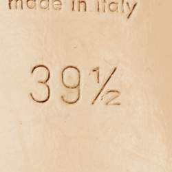 مملوكة مسبقًا Gucci GG Size 39.5 Black Scalloped Leather Pearl Embellished Pumps