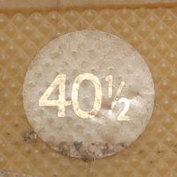 Pre Owned Gucci GG Embellished Size 40.5 Pink Leather Ankle Wrap Espadrille Flats