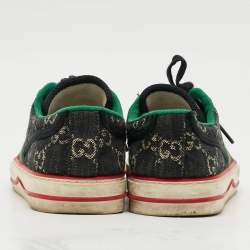 مملوكة مسبقًا Gucci Tennis 1977 Size 37 Navy Blue Denim Low Top Sneakers