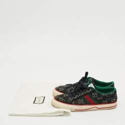 مملوكة مسبقًا Gucci Tennis 1977 Size 37 Navy Blue Denim Low Top Sneakers
