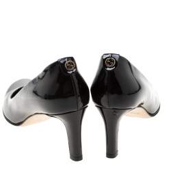 Pre Owned Gucci Black Patent Leather Pumps Size 37