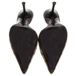 Pre Owned صندل غوتشي سليب أون GG كانفاس ديامنت بيج مقاس 36