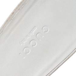 مملوكة مسبقًا  Gucci Tricolor Zip Web Canvas Slide Sandals Size 38.5