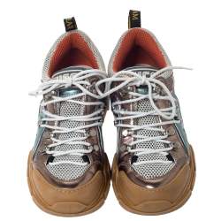 Gucci Multicolor Leather and Mesh Flashtrek Low-Top Sneakers Size 38.5