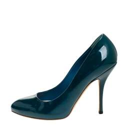 Gucci Green Patent Leather Pumps Size 38