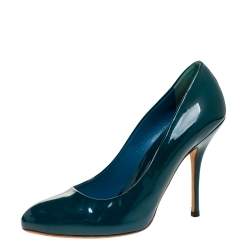 Gucci Green Patent Leather Pumps Size 38
