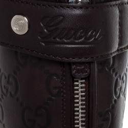 Gucci Dark Brown Guccissima Leather Knee Length Riding Boots Size 38.5